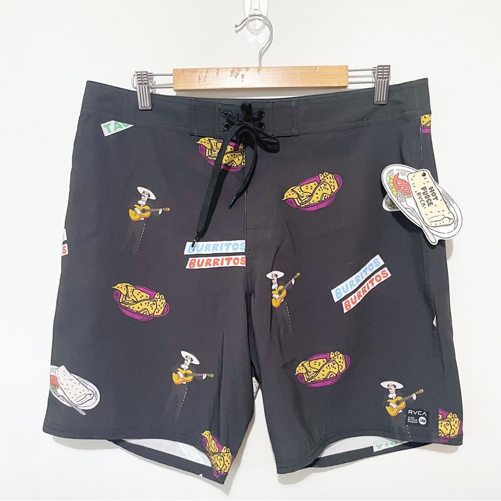 NWT RVCA Burrito Boardshorts size 34